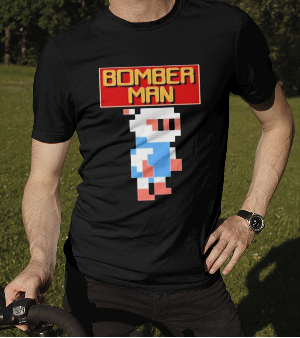 Bomberman Classic NES 8-Bit Video Game Icon T-Shirt