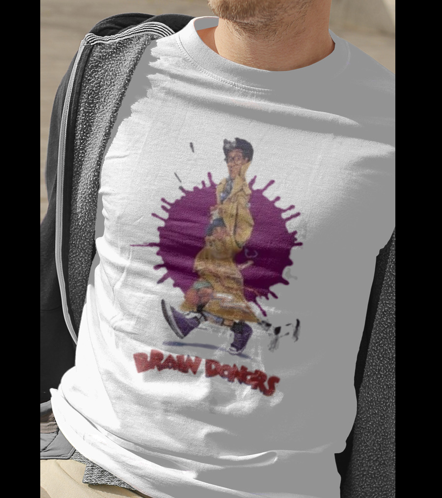 Brain Donors Retro 80’s Comedy Movie Characters Trench Coat Parade T-Shirt