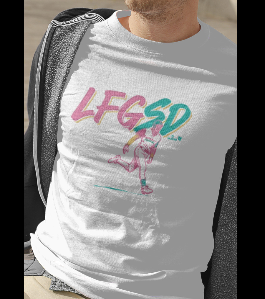 Jackson Merrill LFGSD Neon Baseball Running T-Shirt