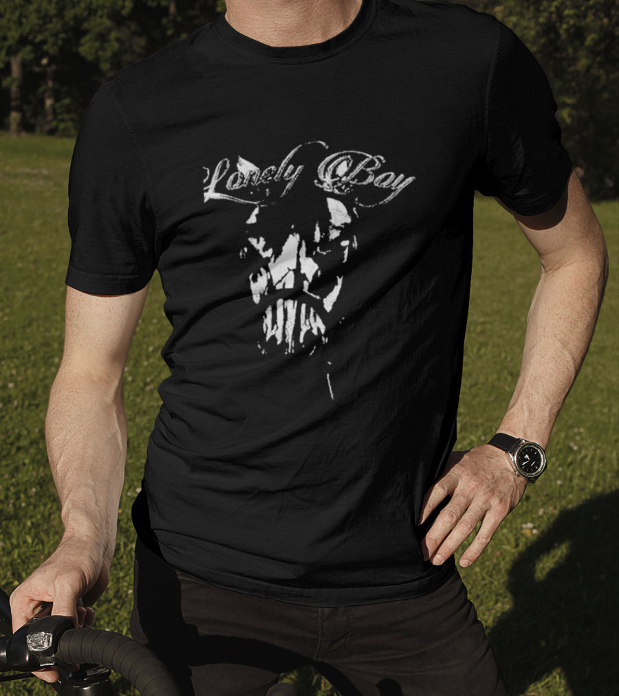 Lonely Boy Chrome Cowboy Motorcycle Rider T-Shirt