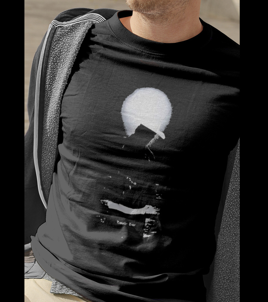 Lonely Boy Paradise Black Enigmatic Silhouette Hat Contrast T-Shirt