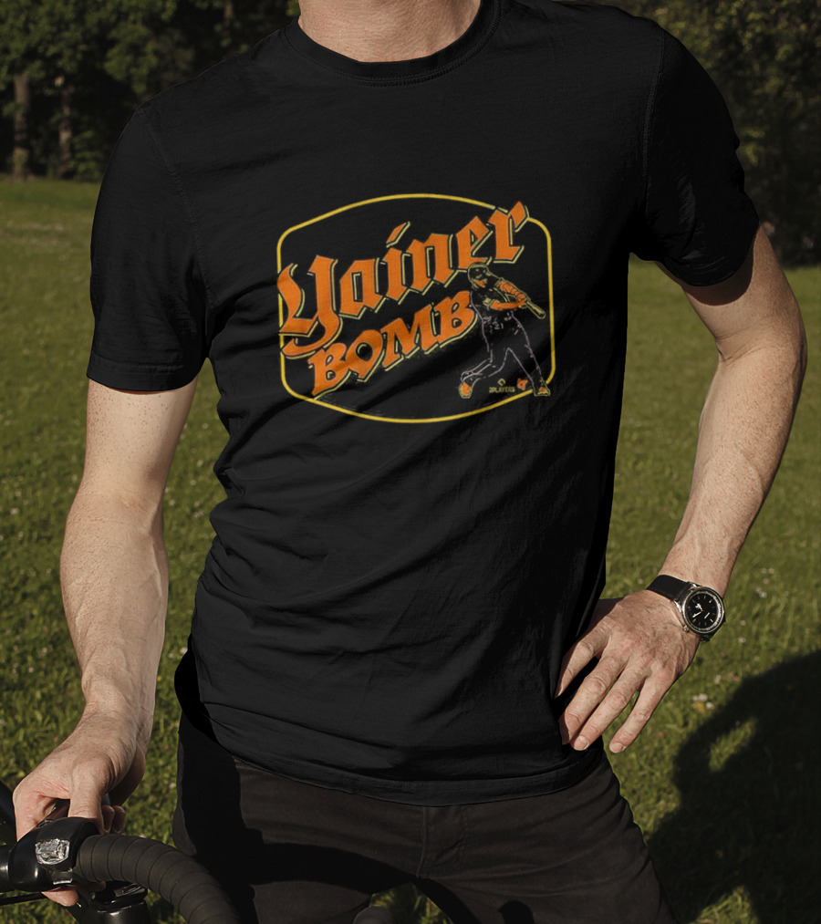 Yainer Diaz Yainer Bomb Baseball Players T-Shirt