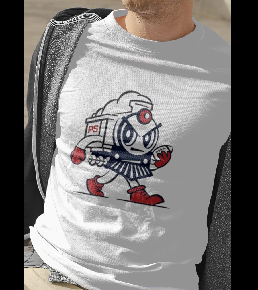 Josh Pate Mascot PS Train Football Character T-Shirt
