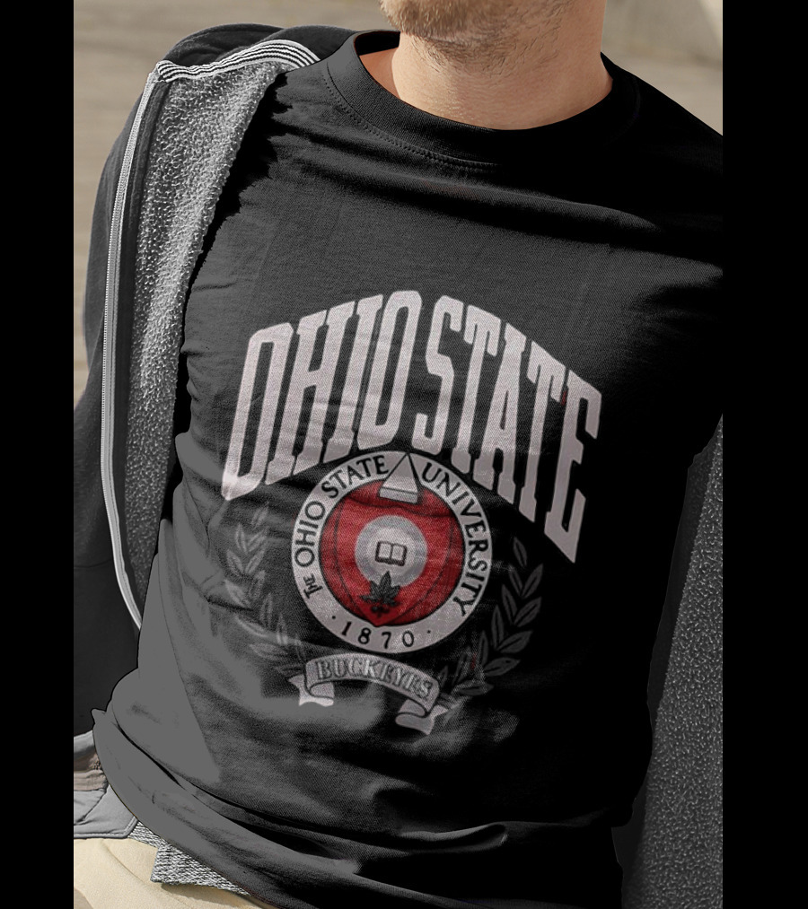 Ohio State University Buckeyes 1870 Seal Bold T-Shirt