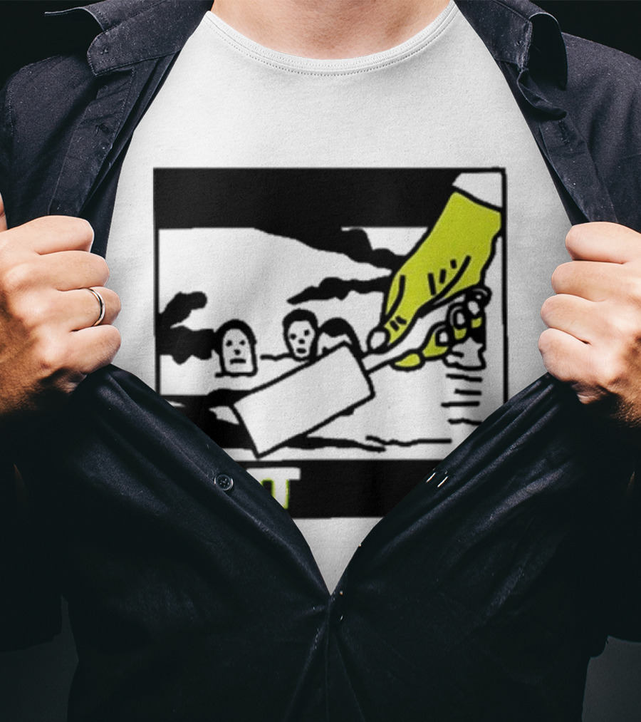 Slint Spiderland Album Cover Art Black Hand Image T-Shirt