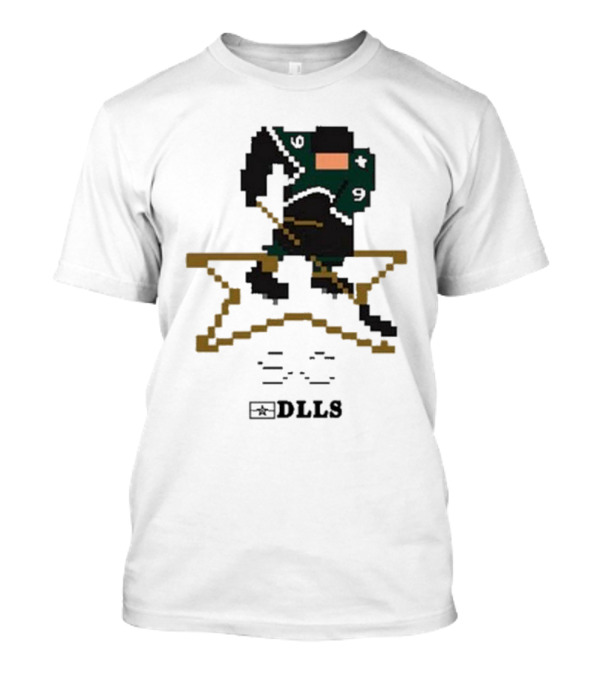 DLLS 16 Bit Retro Hockey Star Pixel T-Shirt