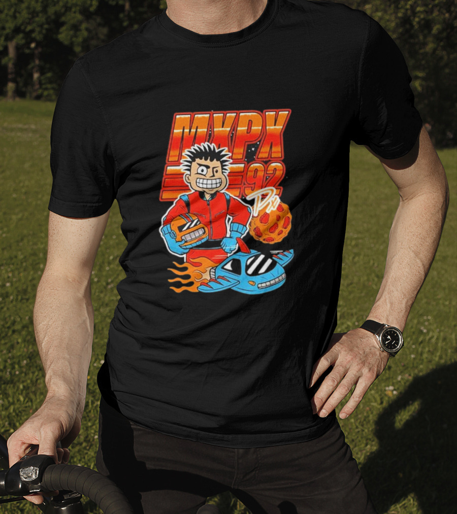 MXPX 92 PX Racing Cartoon Character With Space T-Shirt
