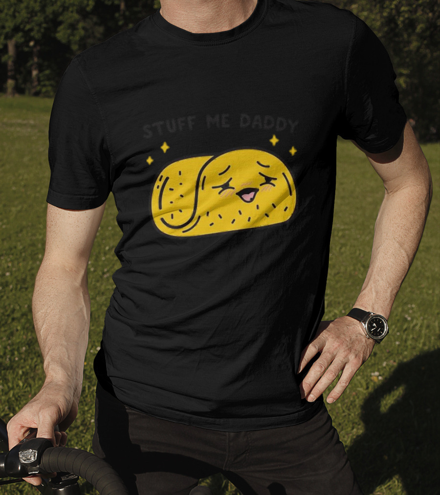 Stuff Me Daddy Taco With Sparkles And Smiley Face T-Shirt