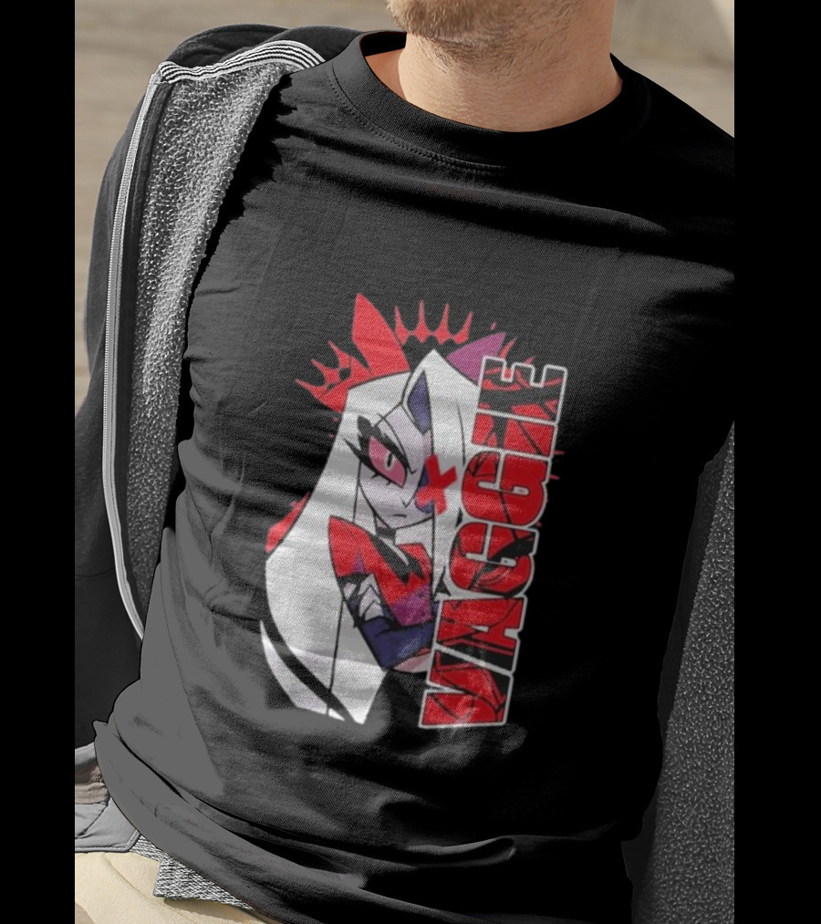 Hazbin Hotel Vaggie Red And White Character T-Shirt