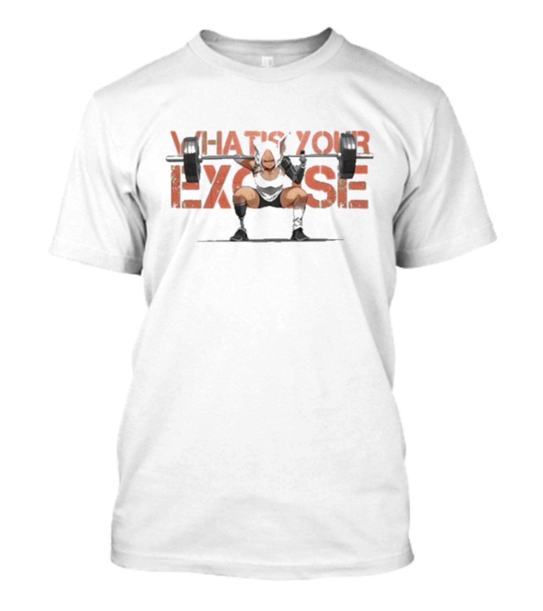 Khyle What's Your Excuse Weightlifting Motivation T-Shirt