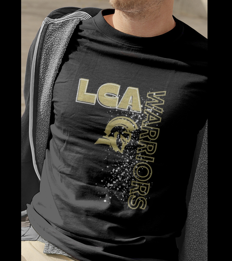 LCA Warriors Gold Helmet Spartans T-Shirt