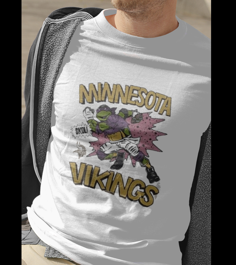 Tmnt Donatello Minnesota Vikings Crossover T-Shirt