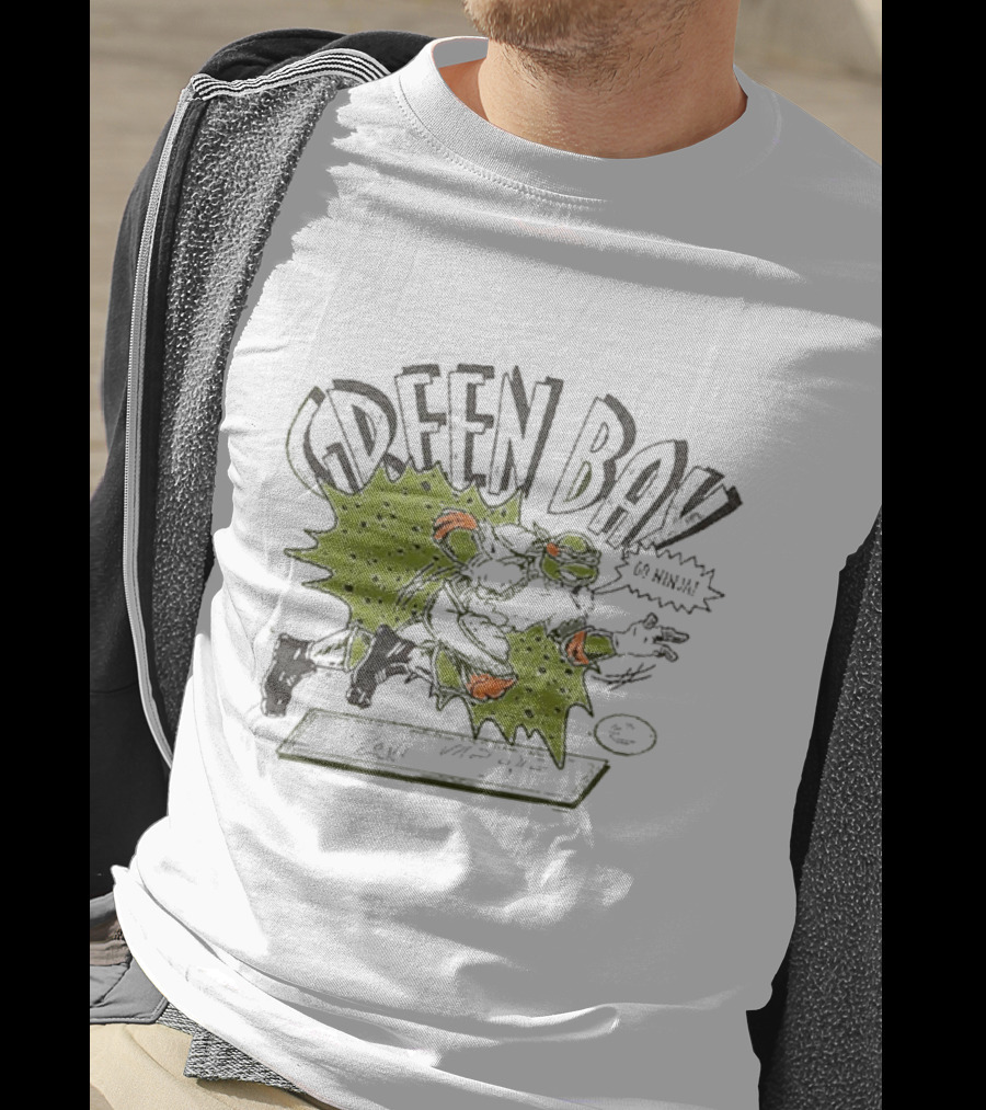 Green Bay Go Ninja Michelangelo T-Shirt