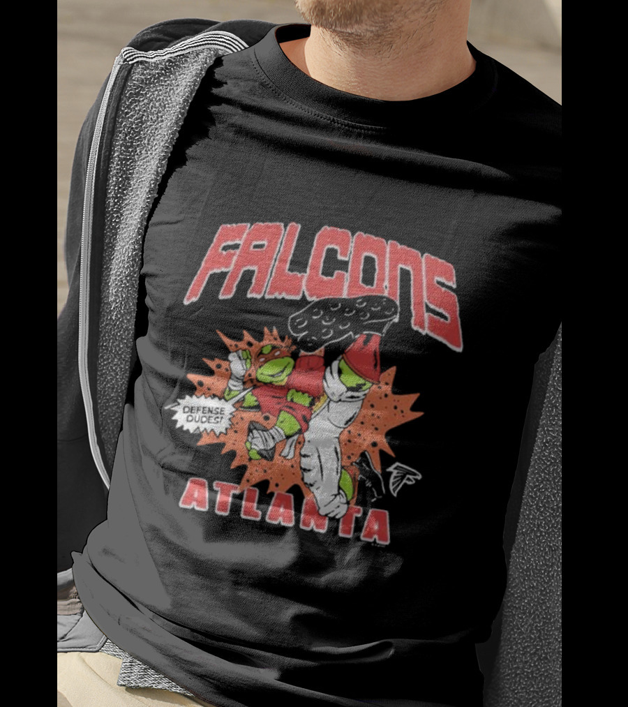 Tmnt Raphael Defense Dudes Falcons Atlanta T-Shirt