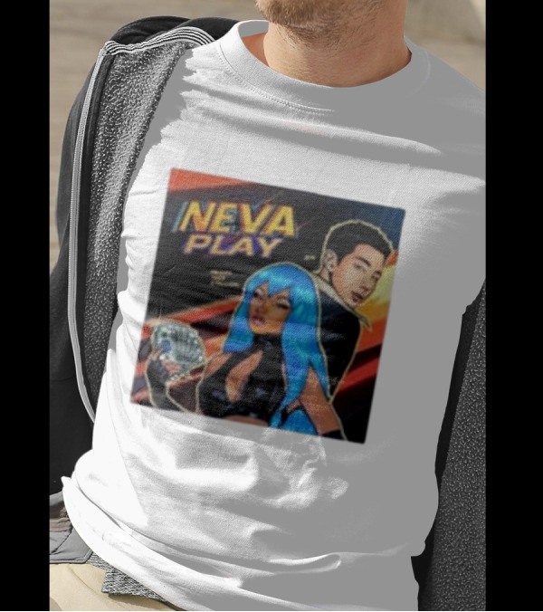 Megan Thee Stallion Rm Army Neva Play Comic Style Django Stylized Characters With Cards T-Shirt