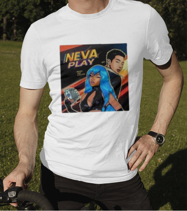 Megan Thee Stallion Rm Army Neva Play Comic Style Django Stylized Characters With Cards T-Shirt