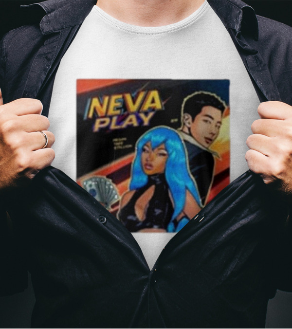 Megan Thee Stallion Rm Army Neva Play Comic Style Django Stylized Characters With Cards T-Shirt