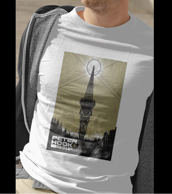 PETER HOOK AND THE LIGHT SEPT 1 2024 930 CLUB WASHINGTON DC RADIO TOWER T-Shirt