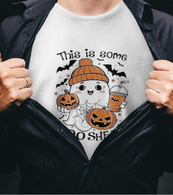 This Is Some Boo Sheet Retro Ghost Pumpkins Halloween T-Shirt