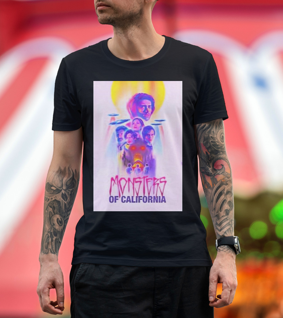 Monsters of California Movie Poster UFO Alien Adventure T-Shirt