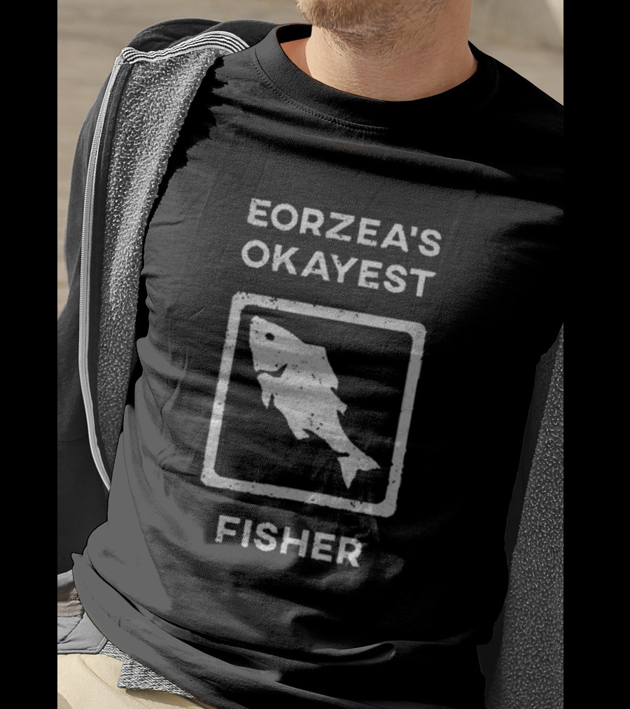 Eorzea's Okayest Fisher Fish T-Shirt