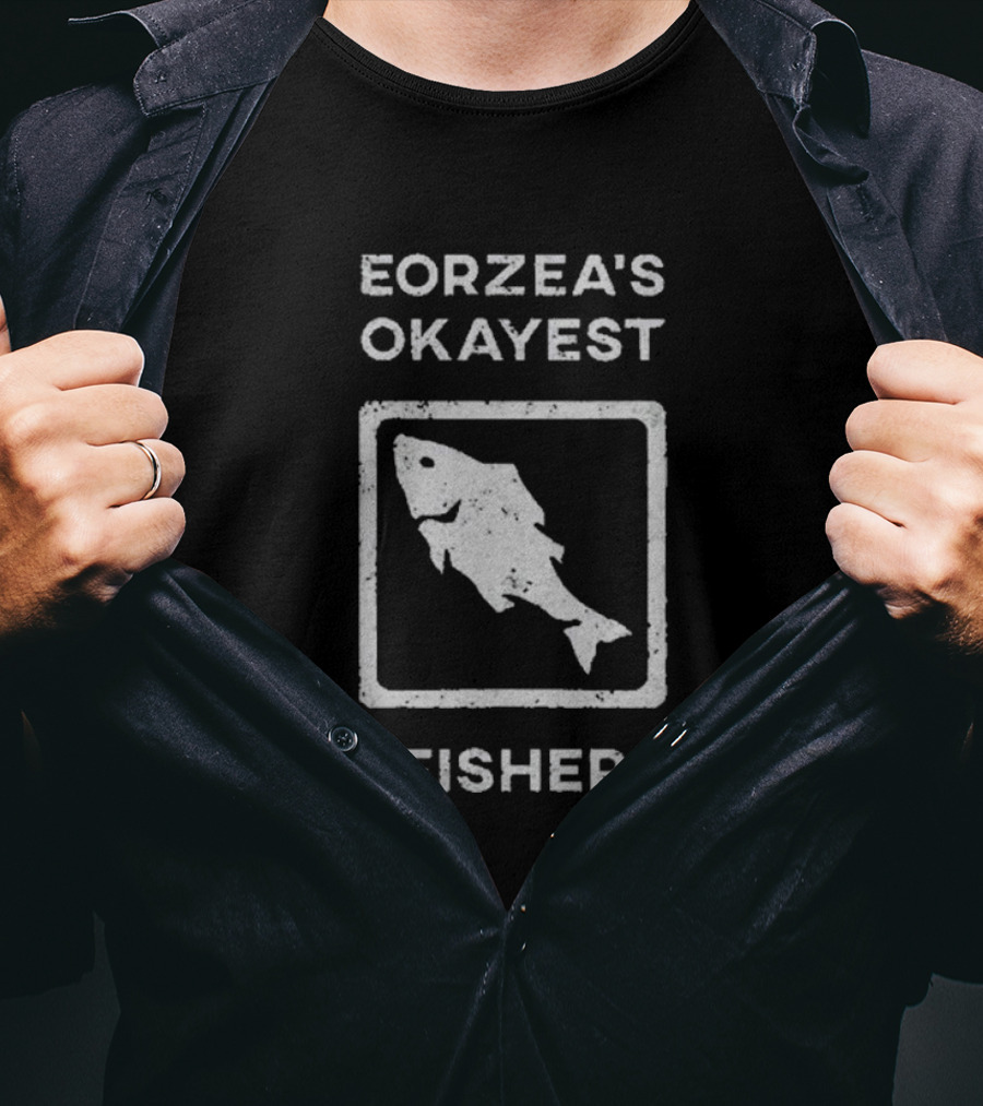 Eorzea's Okayest Fisher Fish T-Shirt