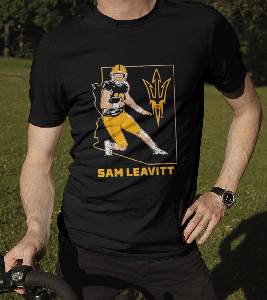 Sam Leavitt ASU Football State T-Shirt