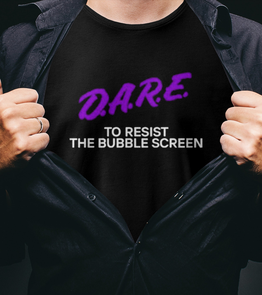 Clemson Tigers D.A.R.E. To Resist The Bubble Screen T-Shirt