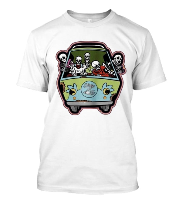 Deadbeats Inc Skeletons In Van T-Shirt