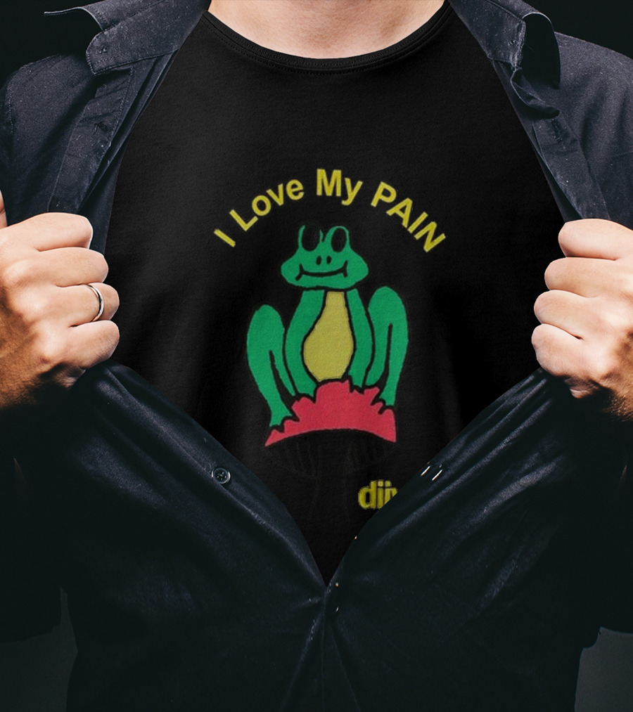 I Love My Pain DIIV Frog On Mushroom T-Shirt