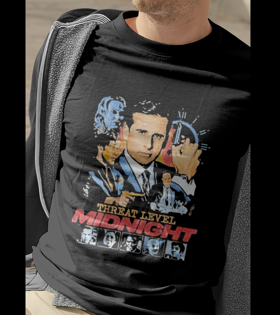 Threat Level Midnight Michael Scarn And Gabby Williams Collaboration T-Shirt