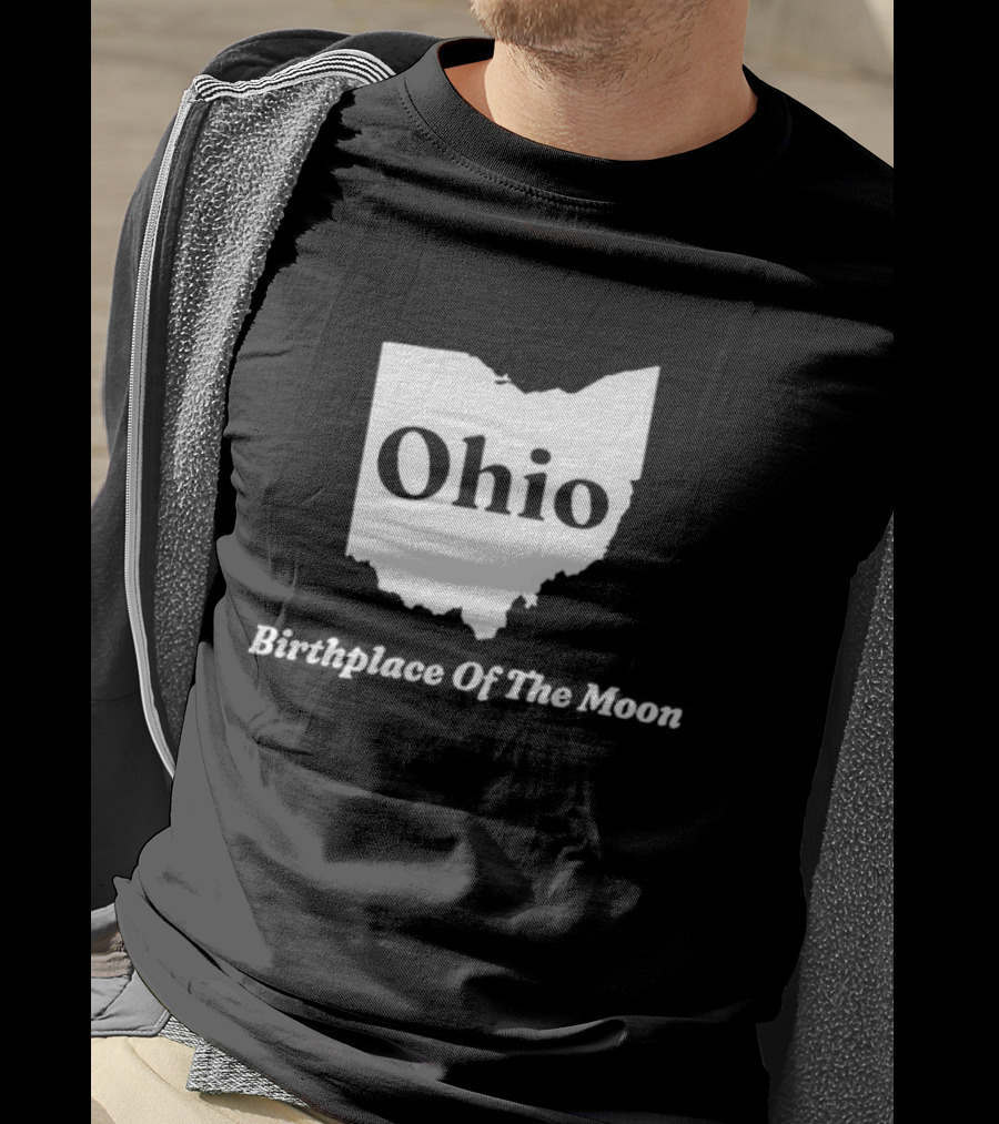 Ohio Birthplace Of The Moon State Map T-Shirt