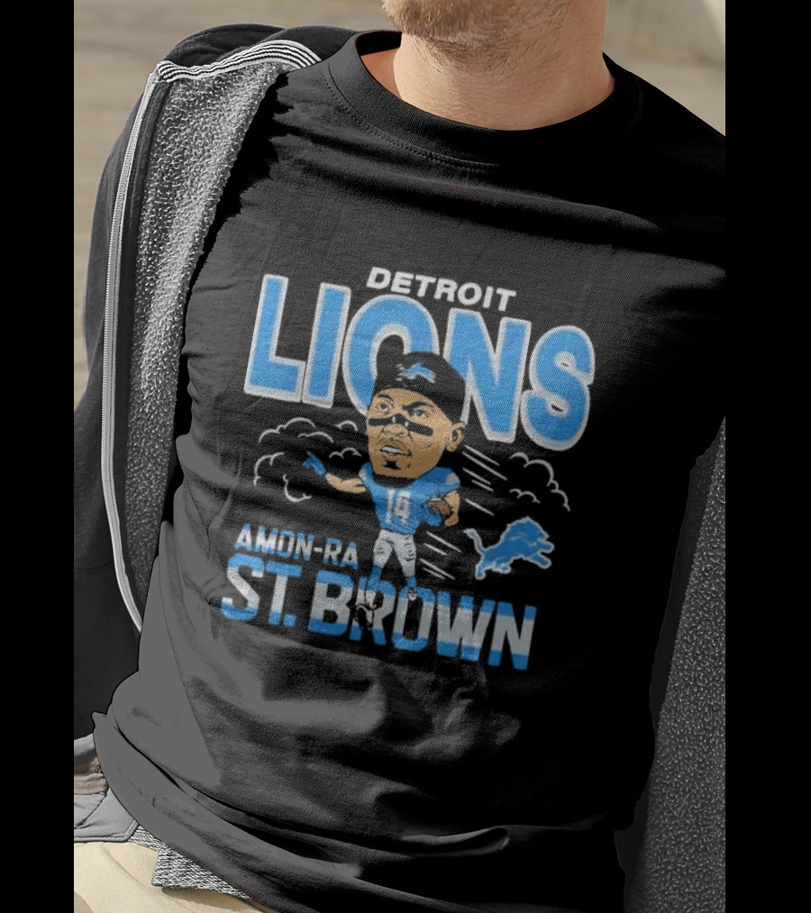 Detroit Lions Amon-Ra St. Brown Player T-Shirt