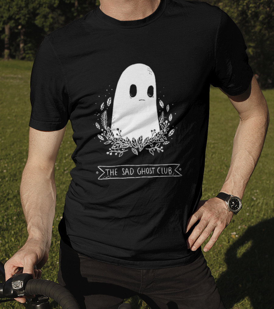 The Sad Ghost Club First Ever Ghost Surrounded By Floral Elements T-Shirt