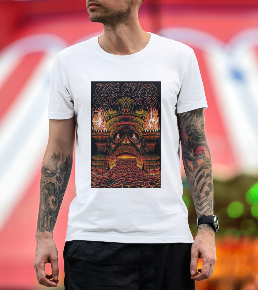 King Gizzard and the Lizard Wizard Sep 4 2024 Miller High Life Theatre Milwaukee Psychedelic Monster Portal T-Shirt