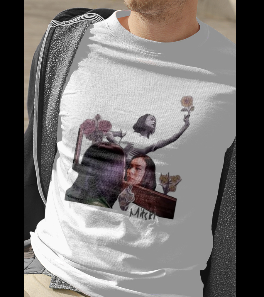 Mitski Collage With Flowers And Reflective T-Shirt