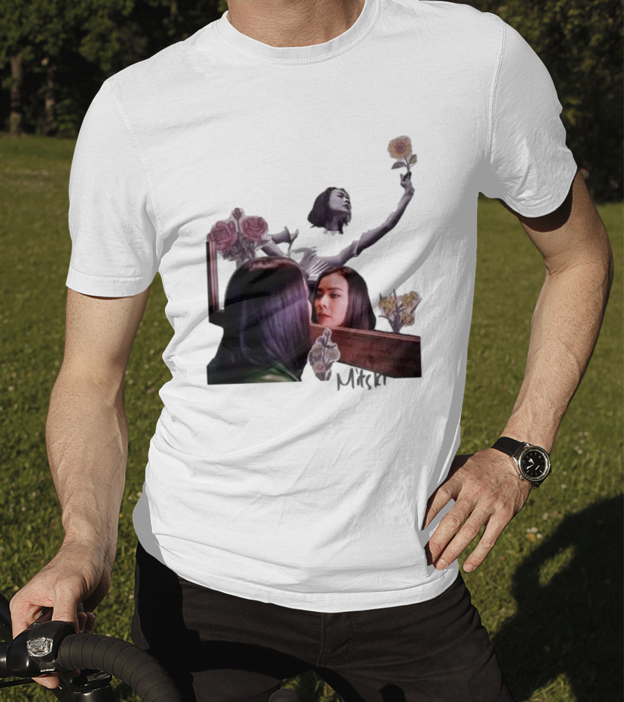 Mitski Collage With Flowers And Reflective T-Shirt