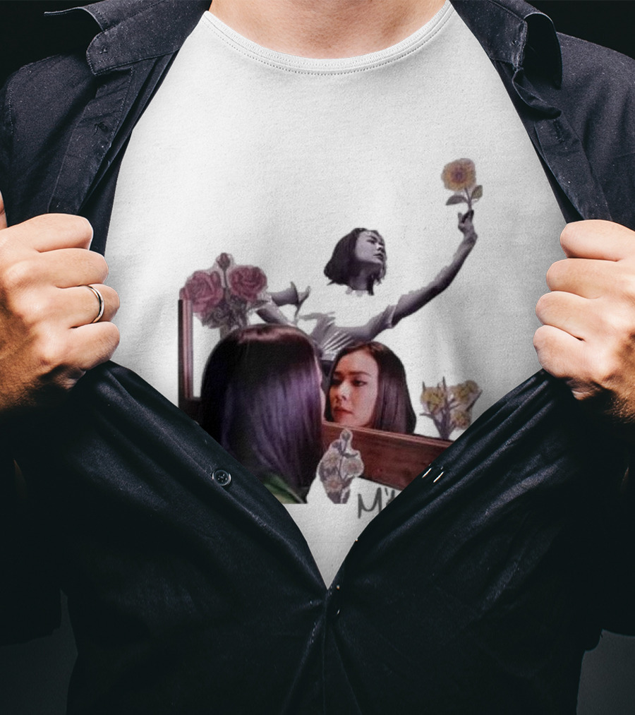 Mitski Collage With Flowers And Reflective T-Shirt