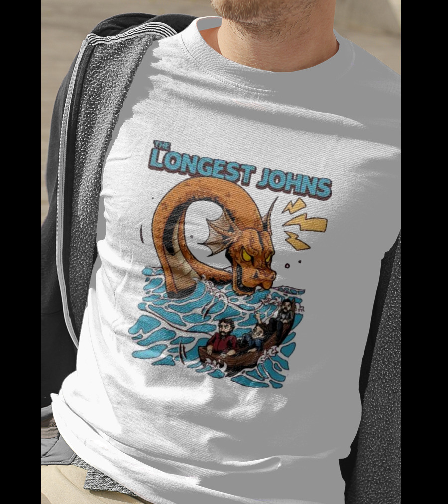 The Longest Johns Sea Monster Adventure Rowboat Journey T-Shirt
