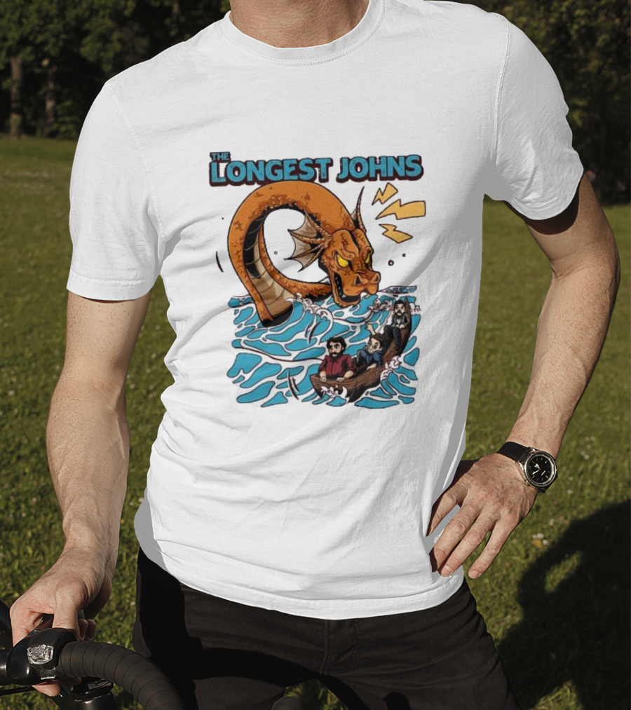 The Longest Johns Sea Monster Adventure Rowboat Journey T-Shirt