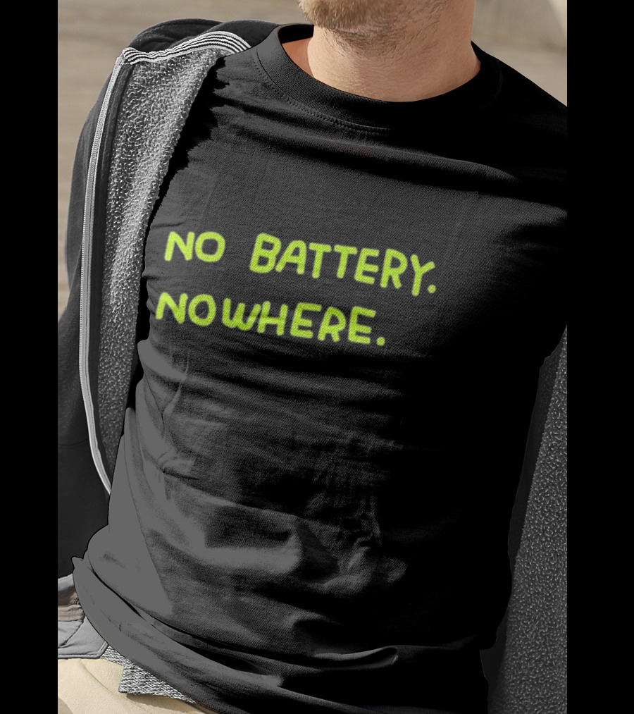 No Battery Nowhere Zoe Bread T-Shirt