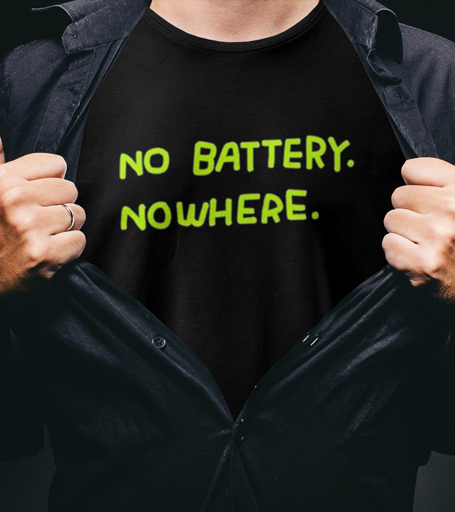No Battery Nowhere Zoe Bread T-Shirt