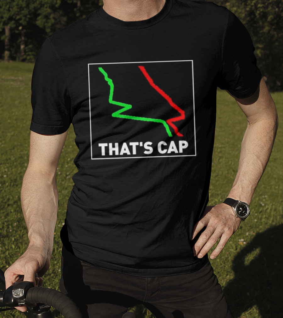James Pettus That's Cap Red And Green Zigzag Lines T-Shirt