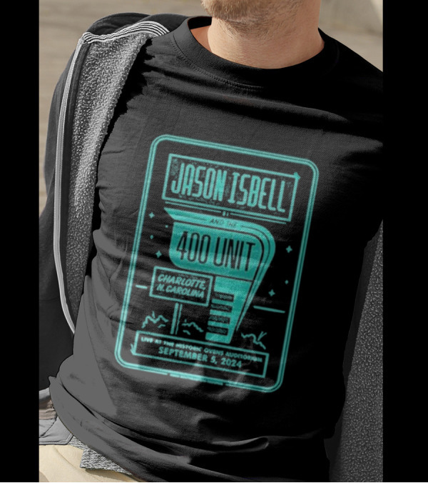 Jason Isbell And The 400 Unit Live At The Historic Ovens Auditorium Charlotte NC September 5 T-Shirt