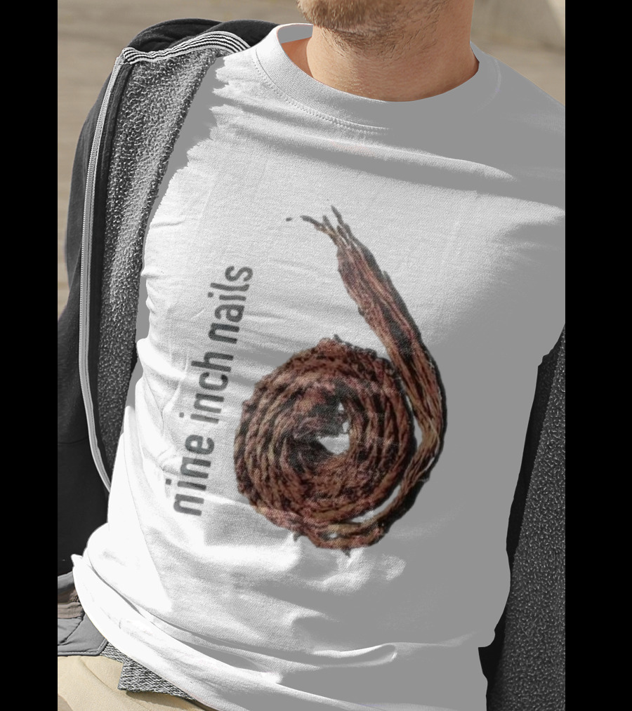 Nine Inch Nails Rope Coil Black T-Shirt