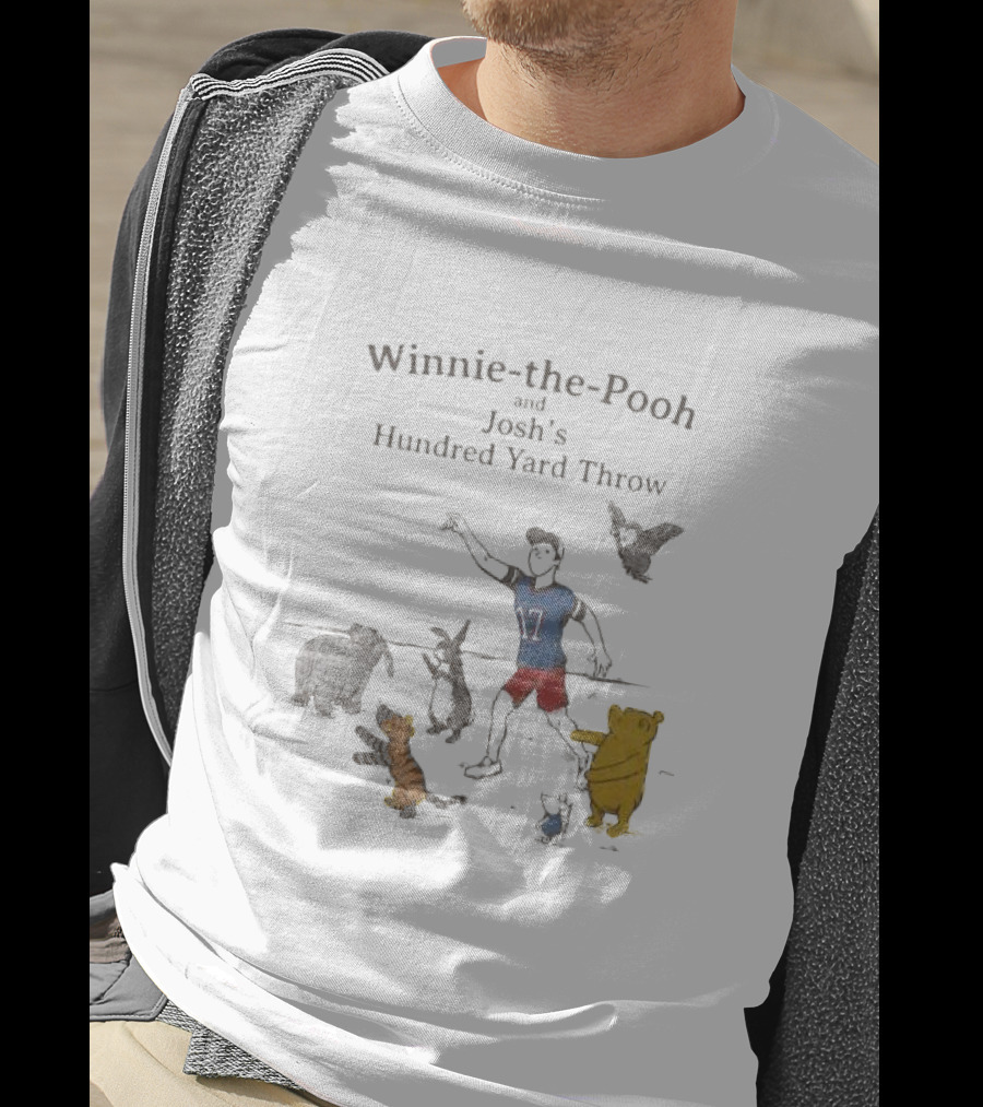 Winnie The Pooh And Josh's Hundred Yard Throw Buffalo Bills T-Shirt