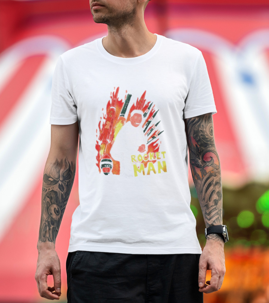 Penkmatters Rocket Man Korean Leader with Missiles T-Shirt