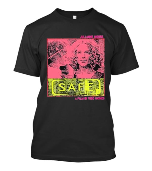 Julianne Moore Safe A Film By Todd Haynes Vintage Pink And Yellow Movie T-Shirt