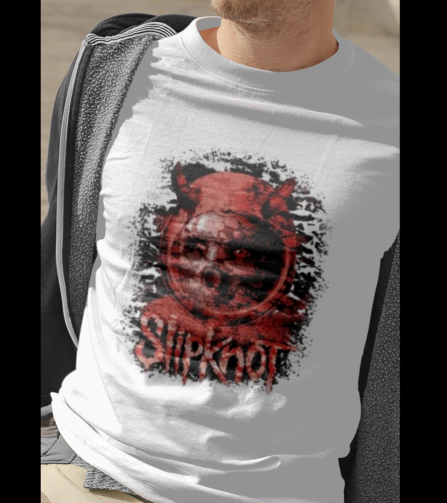 Slipknot Heller Air Capsule 001 Distorted Devil Mask T-Shirt