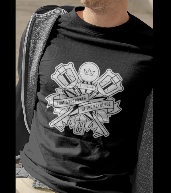 That's The Power Of The Keyblade 2002 Crest And Crossed Keyblades T-Shirt